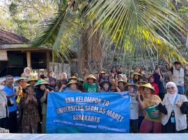 Mahasiswa KKN UNS Dorong Pemanfaatan Pekarangan Rumah Melalui Penanaman TOGA 